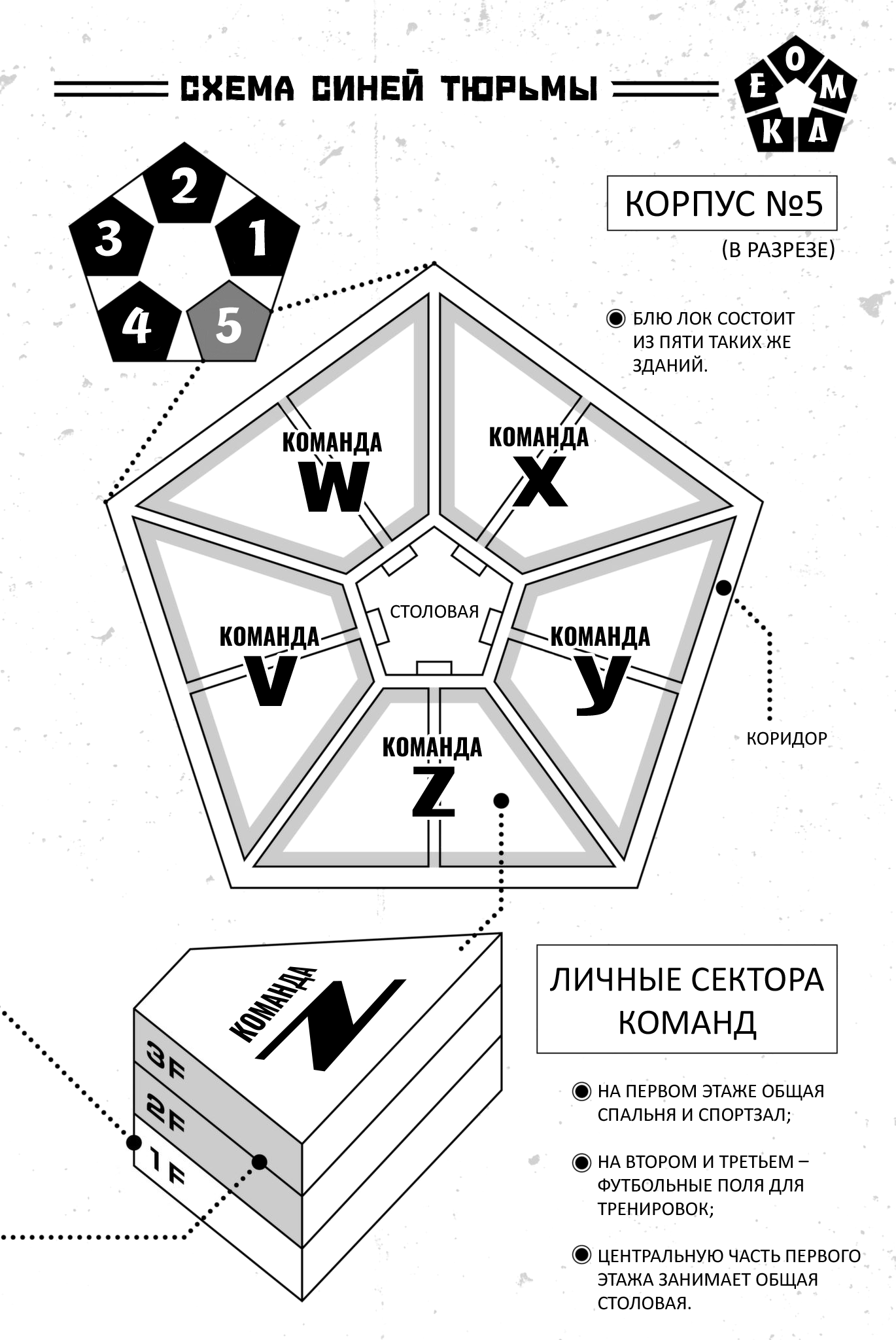 Схема Блю лок. Блю лок команда w.